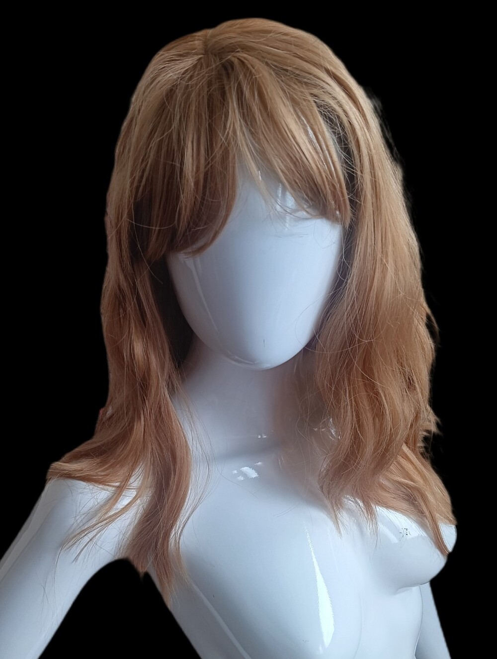 NOW $5. Natural Light Auburn Women's Wig with Soft Waves